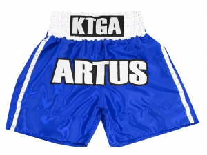 Custom Boxing Shorts : KNBXCUST-2042-Blue